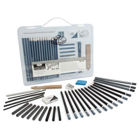 Zestaw szkicowy R&L Essentials Clear View Art Set Sketching, 34 elementy
